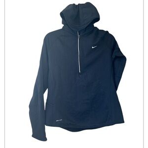 NIKE DriFit Hooded Longsleeve Half Zip